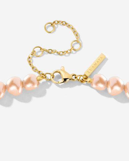 Dusty Rose Perlita Choker Gold
