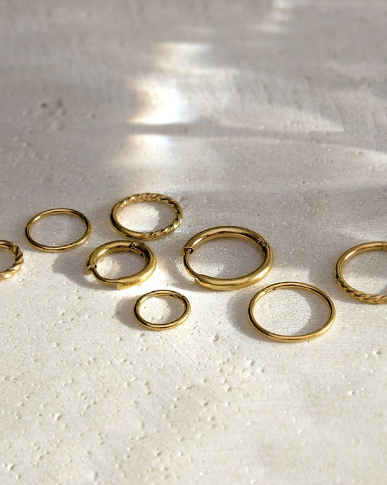 Slim Hoops Small Silver