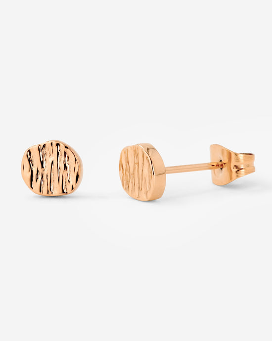 Boho Coin Studs Rose Gold