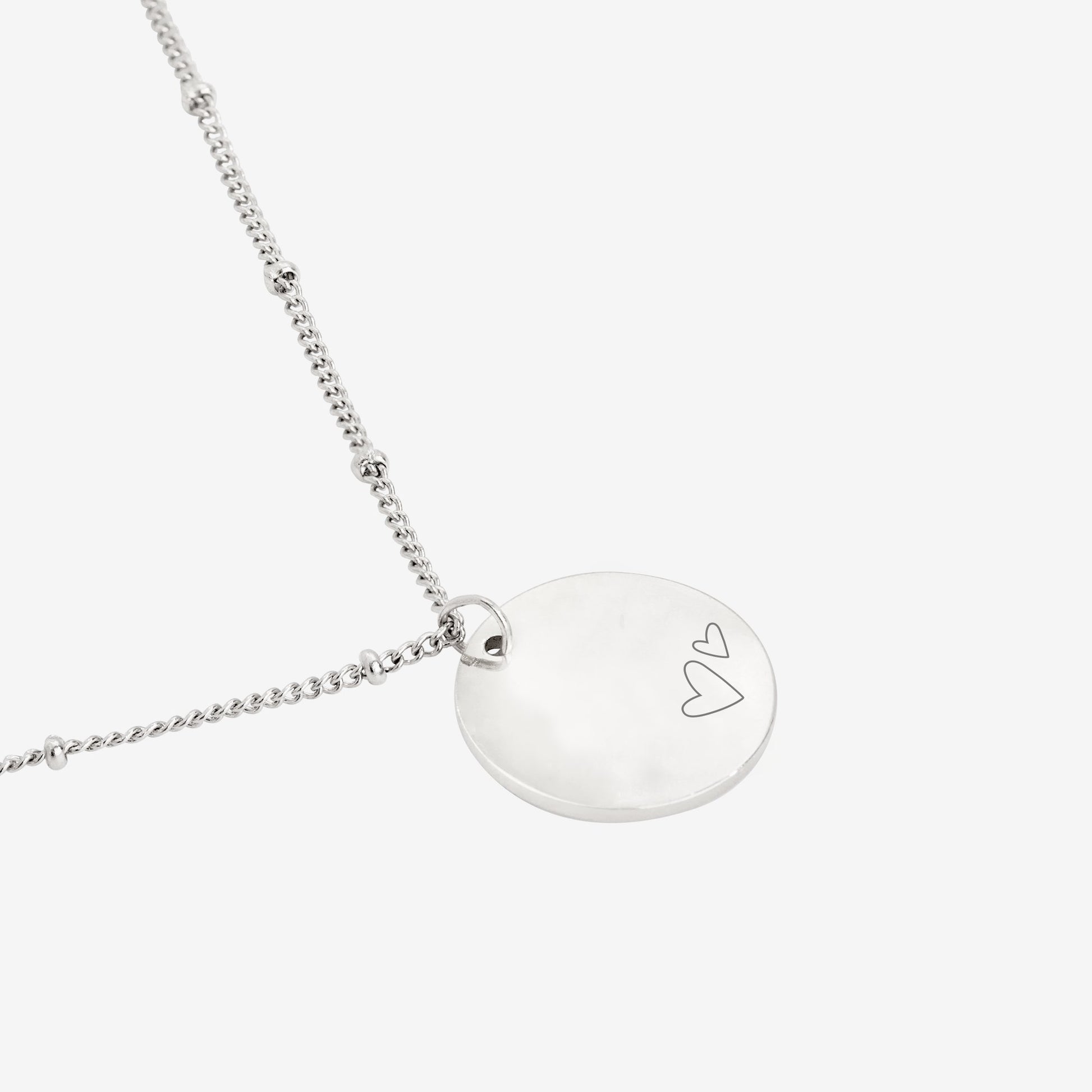 Mother & Daughter Necklace Silver
