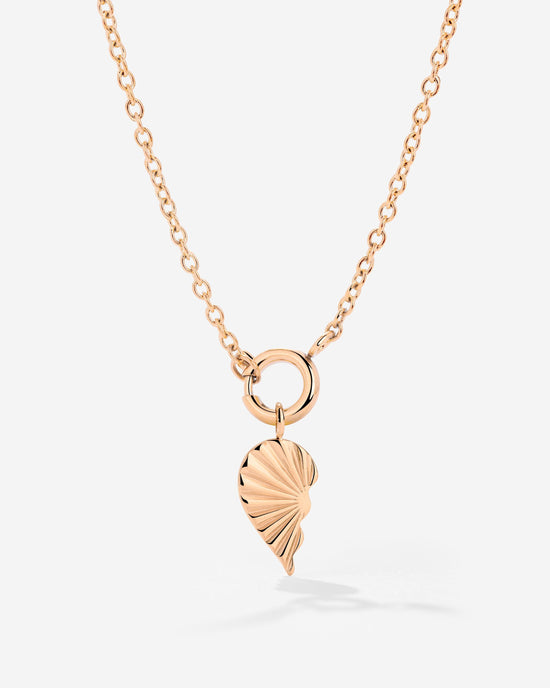 Twin Flame Left Classic Chain Necklace Set Rose Gold