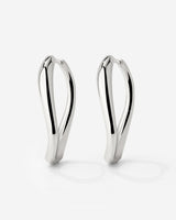 Timeless Oval Hoops Silver