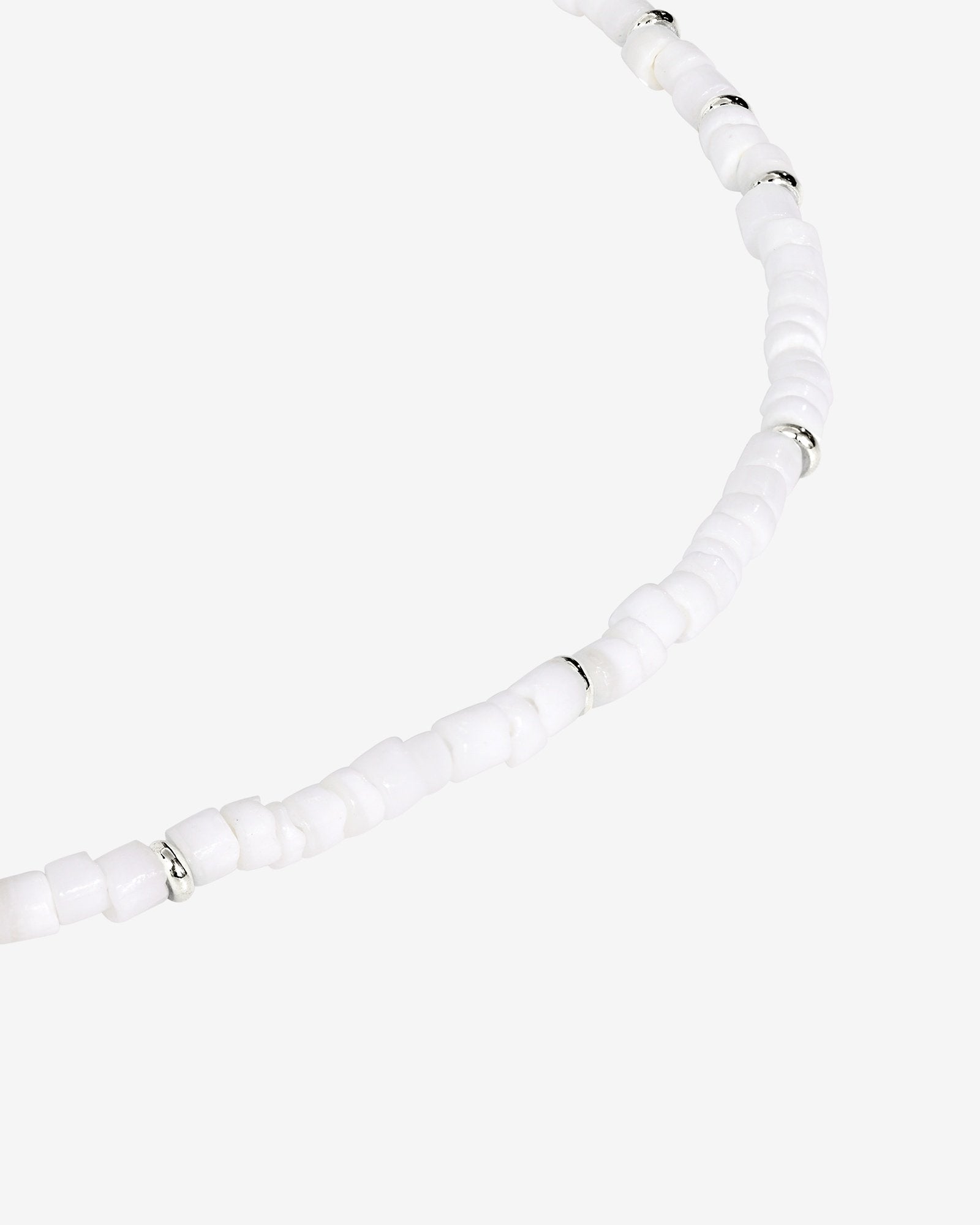 Puka Shell Necklace Silver