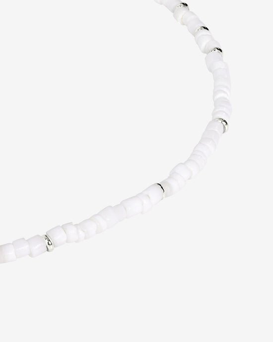 Puka Shell Necklace Silver