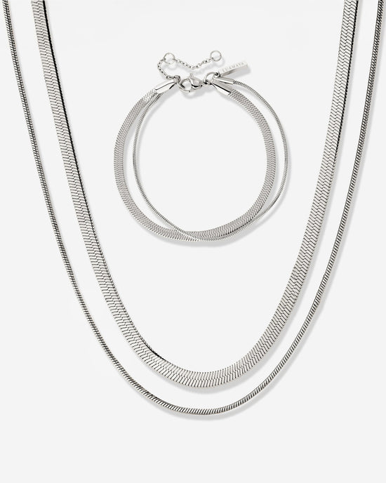 Snake Chain Bundle Silver