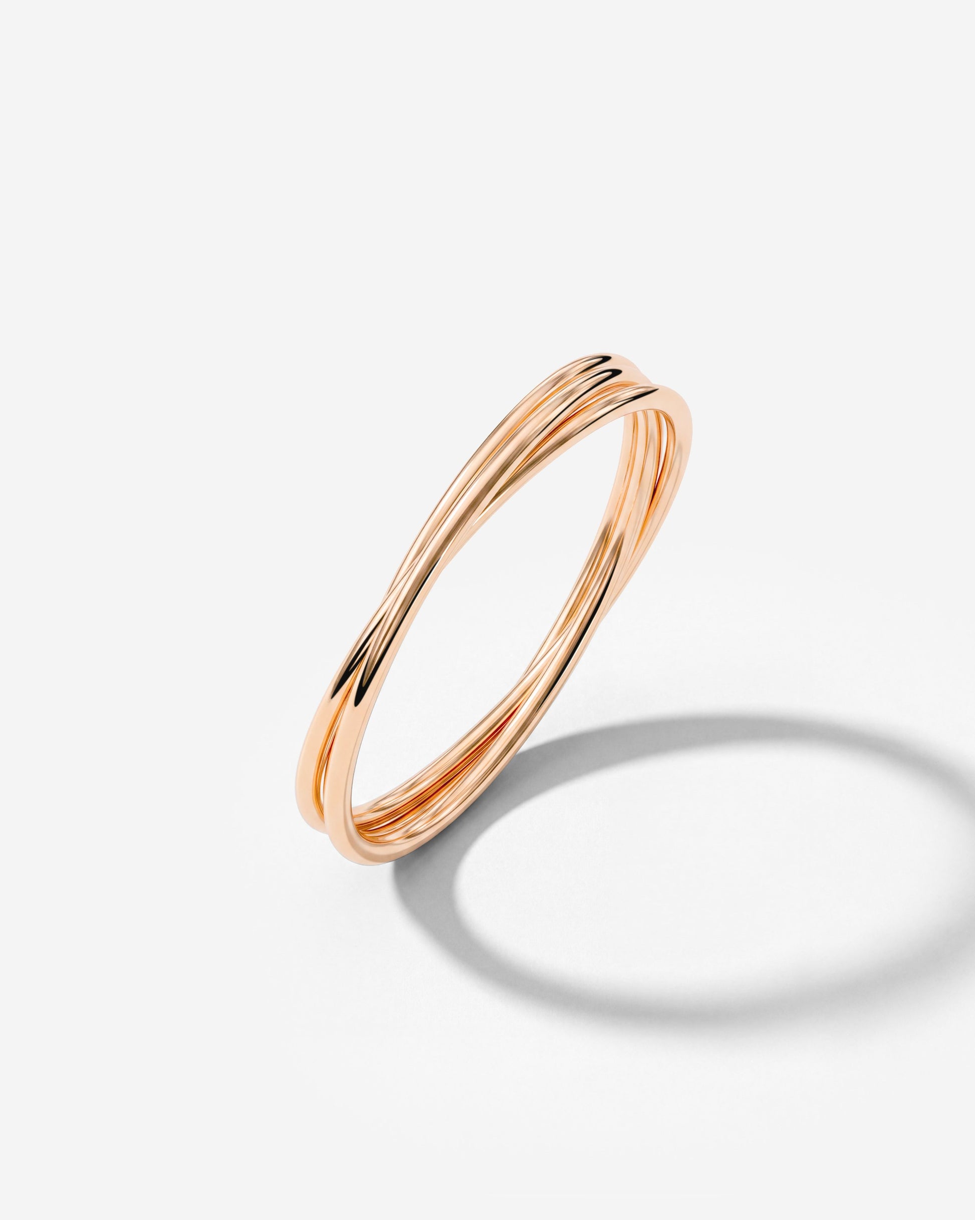 Tiny Trio Ring Rose Gold