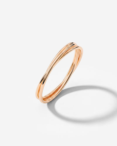 Tiny Trio Ring Rose Gold