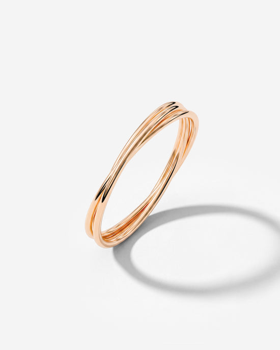 Tiny Trio Ring Rose Gold