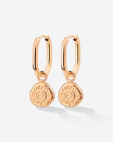 Sun Seeker Oval Hoop Set Baby Rose Gold