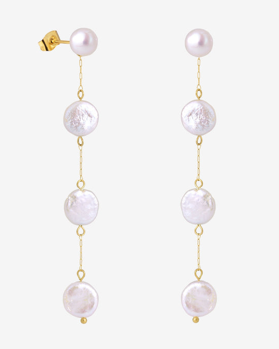 Pure Love Pearl Earrings Gold