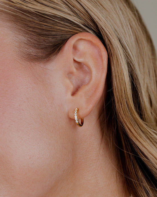 Glimmer Hoops Small gold
