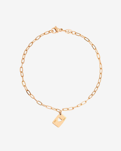 Ace Up the Sleeve Bracelet Rose Gold