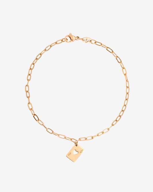 Ace Up the Sleeve Bracelet Rose Gold