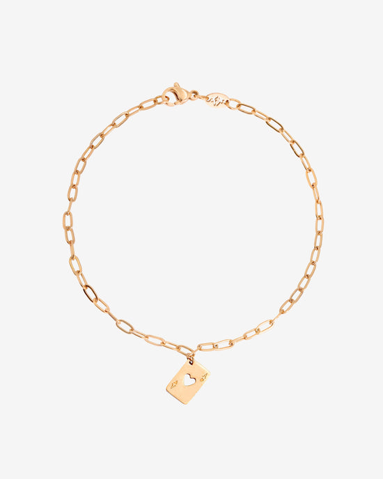 Ace Up the Sleeve Bracelet Rose Gold