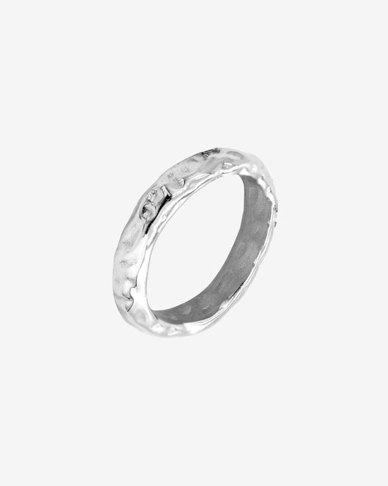 Hammered Unity Ring Silver