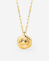 Crab Chaser Necklace gold