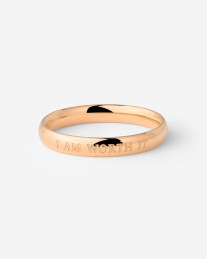 I am worth it Ring Rose Gold