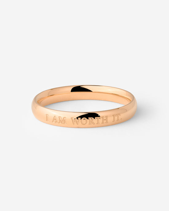 I am worth it Ring Rose Gold