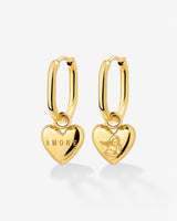 Amore Mio Oval Hoop Set Baby gold