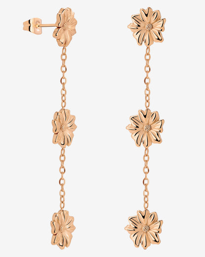 Petal Fall Studs Rose Gold