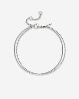 Duo Beads Bracelet Silver