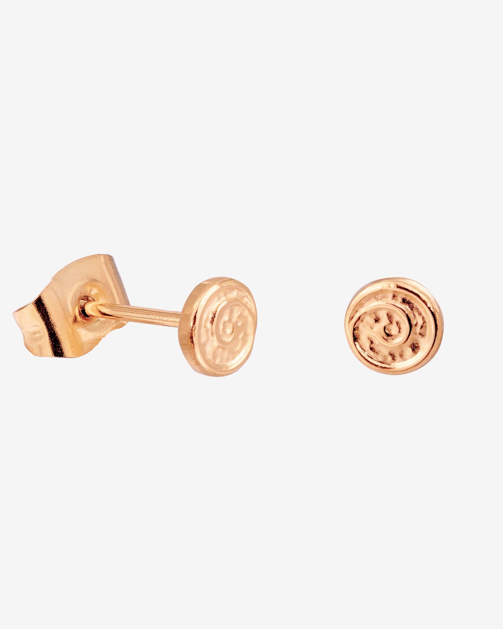 Sweet Swirl Studs Rose Gold
