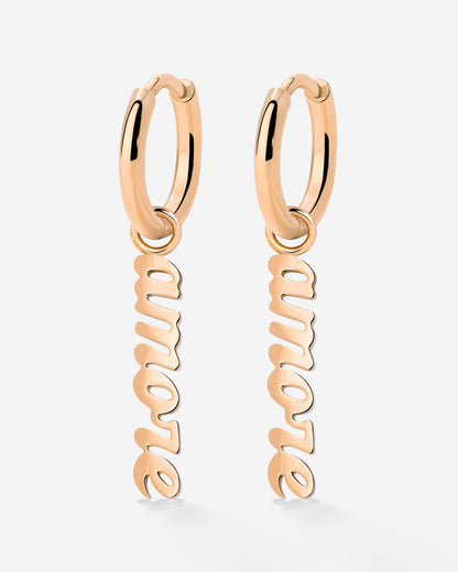 Amore puro Hoop Set Small Rose Gold