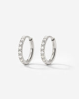Glimmer Hoops Small Silver