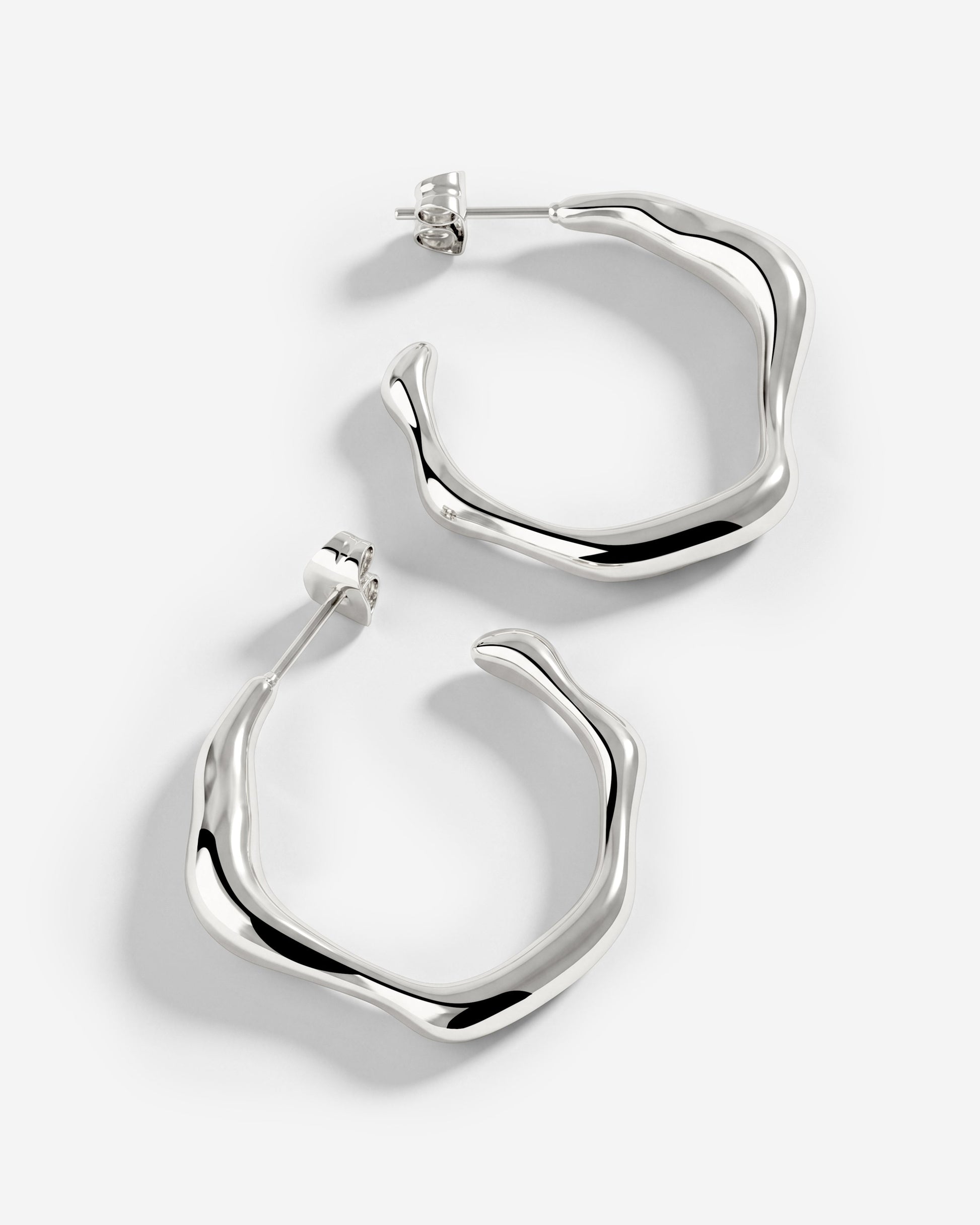 Solar Wave Hoop Studs Large