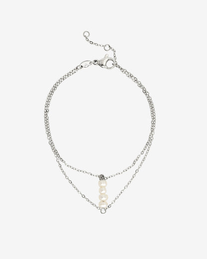 Lisys Pure Pearl Bracelet Silver