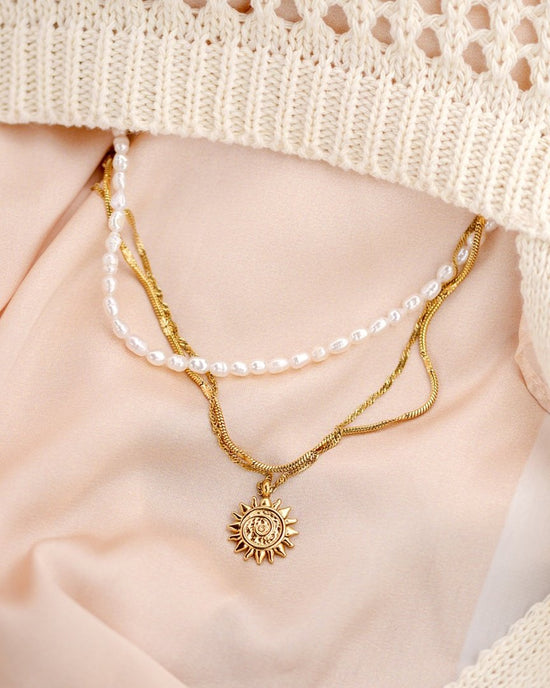Sunny Swirl Necklace Silver