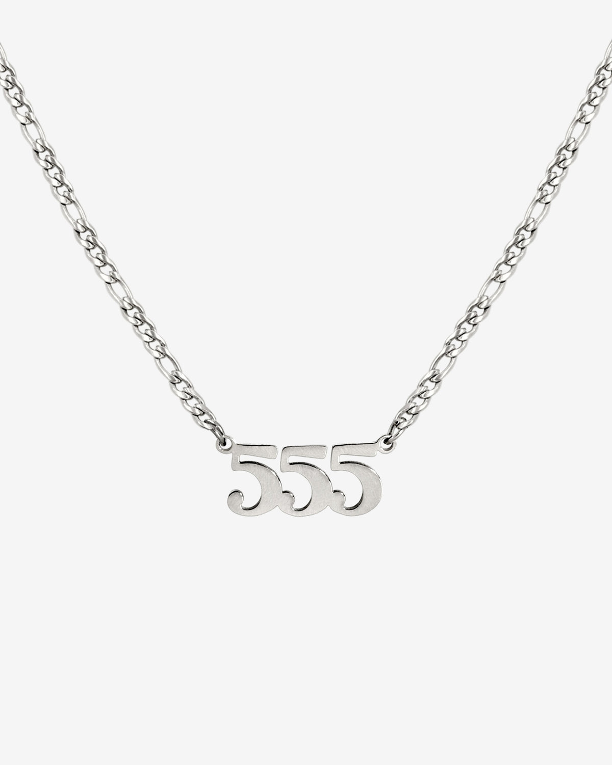 Angel Number Necklace Silber