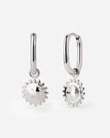 Solaris Oval Hoop Set Baby Silver