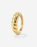 Towel Twist Ring gold