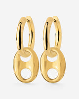 Chunky Gem Find Hoop Set Medium gold