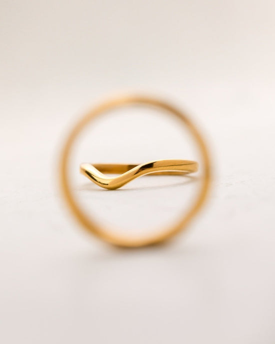 Gentle Curve Ring Rose Gold