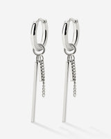 This and That Hoop Set Small Silver