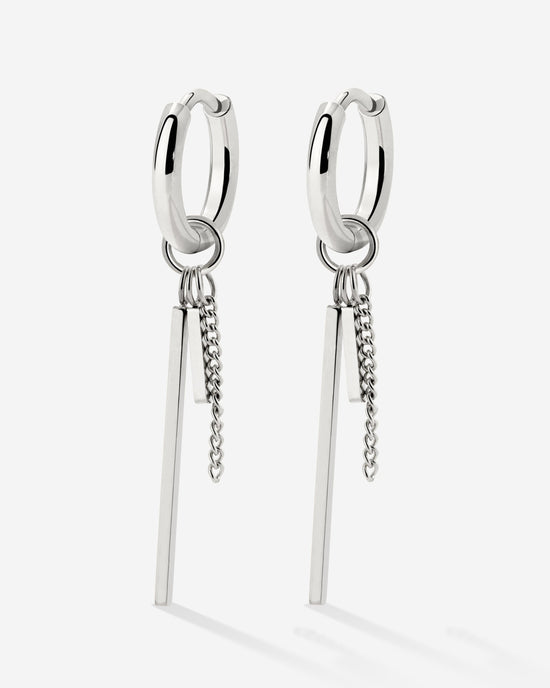 This and That Hoop Set Small Silver