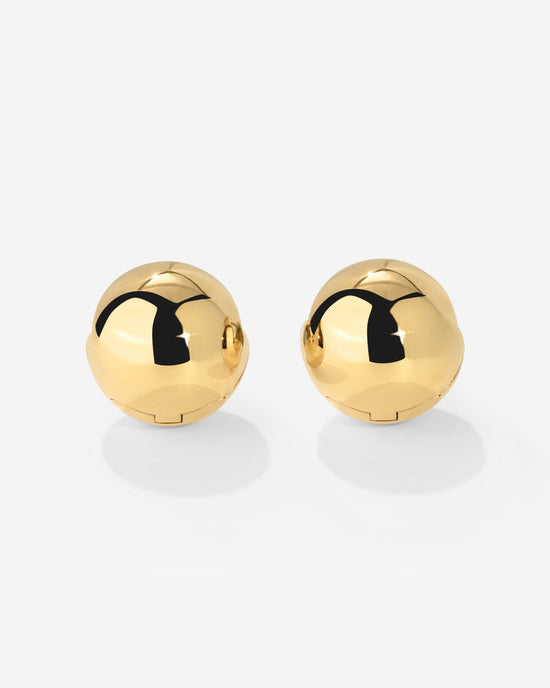 Graceful Curves Studs Gold