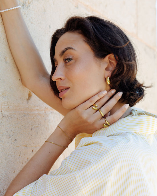 Hammered Embrace Ring
