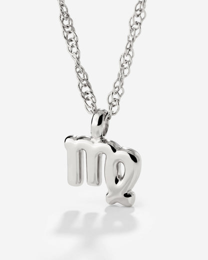 Virgo Bubble Necklace Silver