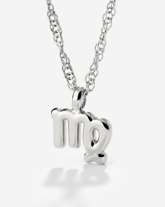 Virgo Bubble Necklace Silver