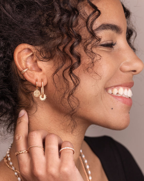 Oval Hoops Small Rose Gold