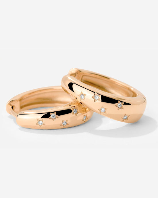 Starstruck Hoops Rose Gold