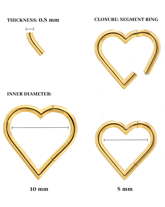 Heartily Piercing gold