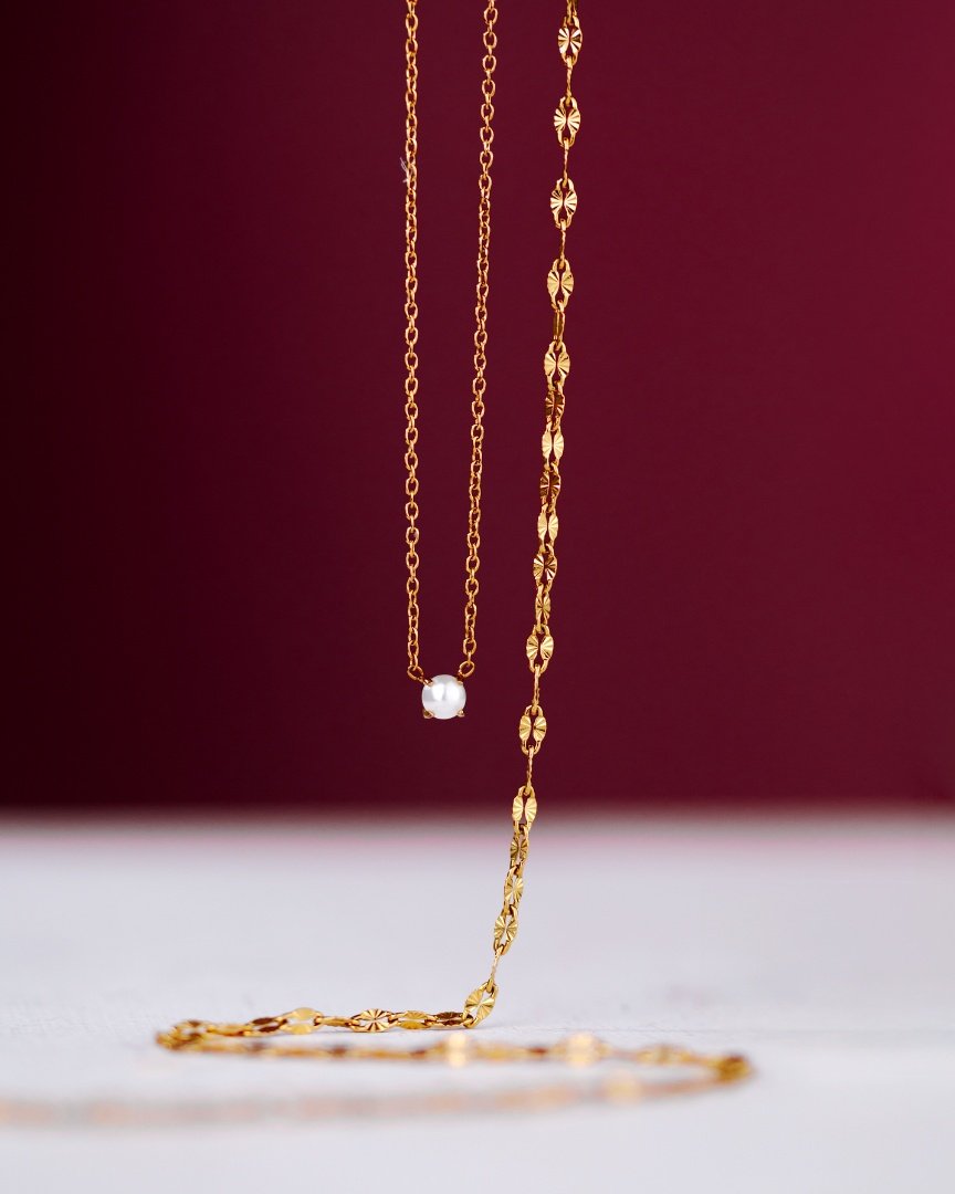 Delicate Pearl Bundle Rose Gold