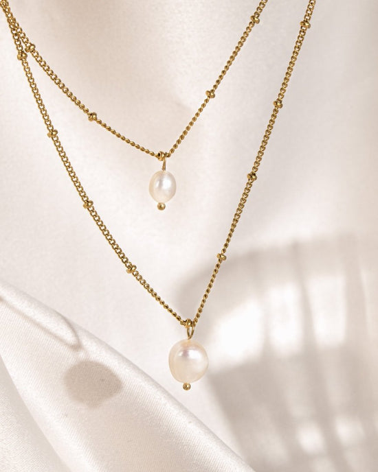 Baby Pearl Necklace Gold