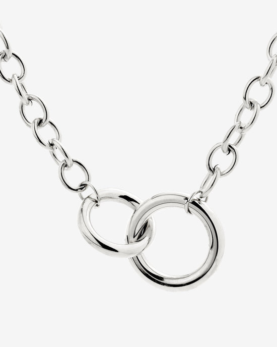 Love Me a Link Necklace Silver