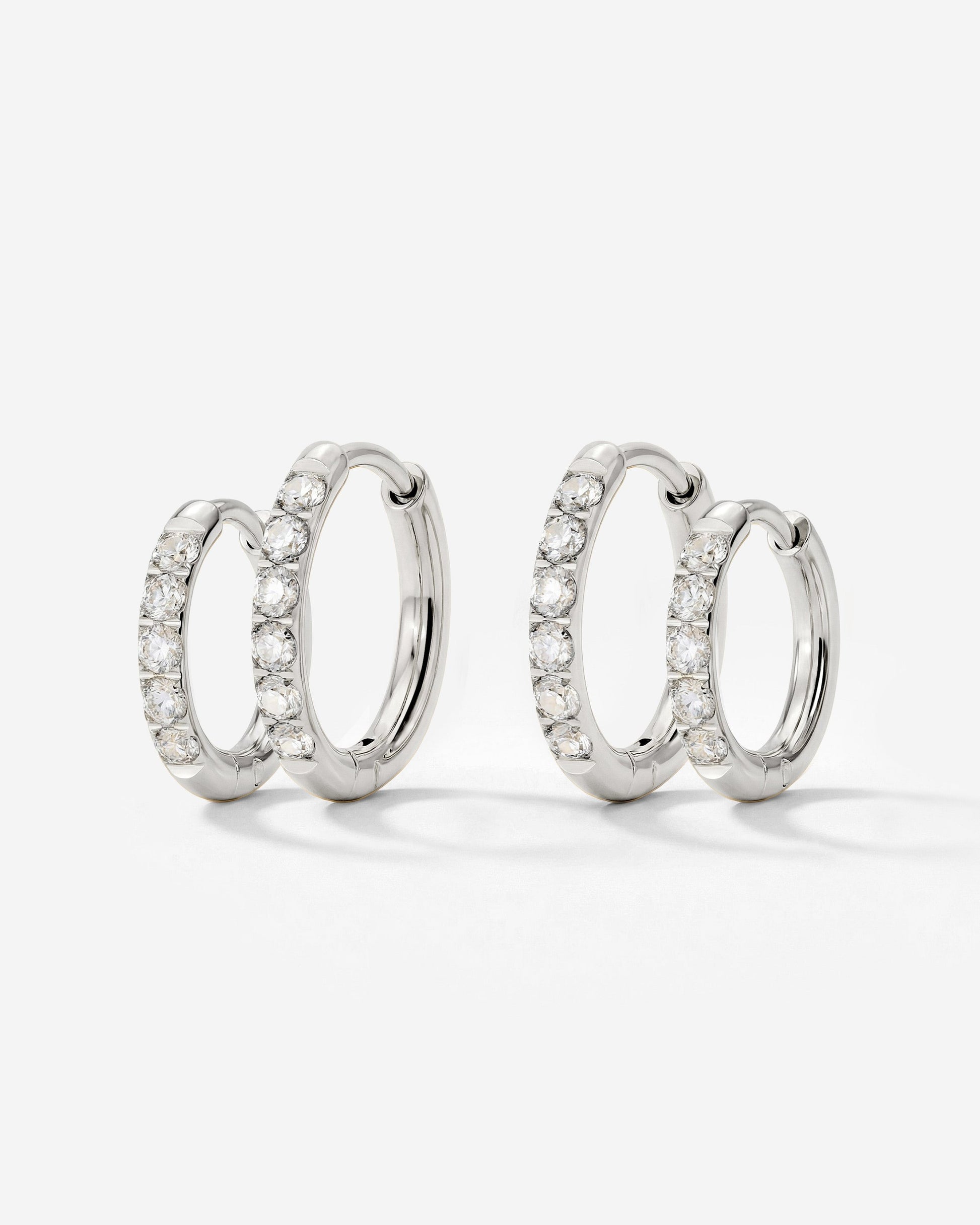 Glimmer Hoop Bundle Silver