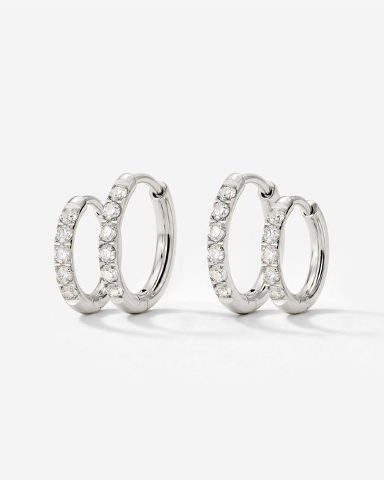Glimmer Hoop Bundle Silver